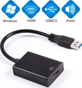 Adapter USB PremiumCord USB-A - HDMI Czarny  (khcon-08) 5