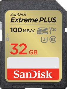 Karta SanDisk Extreme Plus SDHC 32 GB Class 10 UHS-I/U3 V30 (SDSDXWT-032G-GNCIN) 1