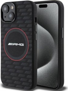 Sourcing AMG AMHMP15S23SMRK iPhone 15 / 14 / 13 6.1" black/black hardcase Silicone Carbon Pattern MagSafe 1