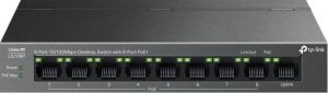 Switch TP-Link TP-Link LiteWave switch LS109P (9x100Mb/s, 8xPoE+, 63W, fanless) 1