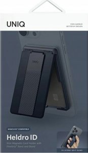 Uniq UNIQ Heldro ID magnetic wallet with stand and band navy blue/navy (storm blue) 5
