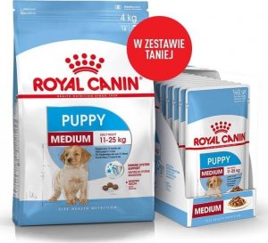 Royal Canin Medium Puppy 4kg + 10x140g saszetka 1
