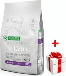 Natures Protection NATURES PROTECTION Superior Care Grain Free White Dog Junior All Breeds 1,5kg + niespodzianka dla psa GRATIS! 1