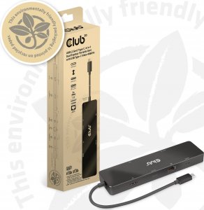 HUB USB Club 3D Club 3D dokovací stanice USB-C 3.2 Gen1 6in1 Hub 1x USB-C Video 4K60Hz, 1x HDMI 4K60Hz, 2x USB-A, USB-C PD 100W, RJ45 16