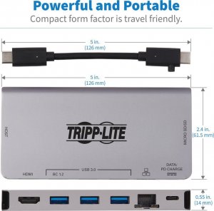 Stacja/replikator Eaton USB-C (U442-DOCK5D-GY) 10