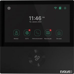 Evolveo EVOLVEO DoorPhone AHD7, Sada domácího WiFi videotelefonu s ovládáním brány nebo dveří černý monitor 3