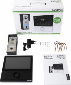 Evolveo EVOLVEO DoorPhone AHD7, Sada domácího WiFi videotelefonu s ovládáním brány nebo dveří černý monitor 7
