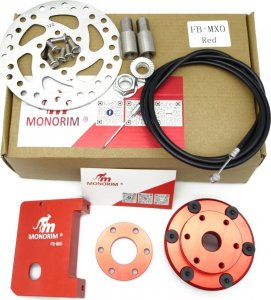 MONORIM Monorim FB MX0 RED zestaw do konwersji przedniego hamulca do Ninebot Max G30 / Motus Scooty 10 1