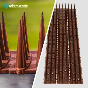 AVIK Wysokie Kolce na Ptaki Gołębie Listwa Kolce Przeciw Ptakom Gołębiom - 20 sztuk (łącznie 10,4m) 5