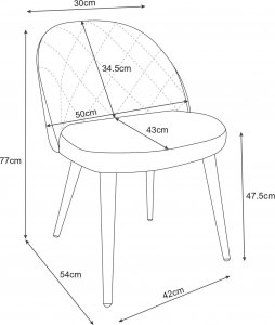 Fabryka Mebli Akord 4x Welurowe krzesło tapicerowane pikowane glamour SJ.077 Butelkowa Zieleń 3