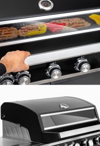 Lehmann Arizona 4+1 Grill ogrodowy gazowy 16 kW 41.5 cm x 70 cm 3