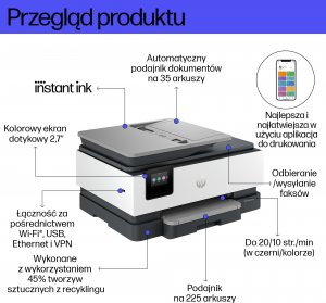 Urządzenie wielofunkcyjne HP OfficeJet Pro 8132e (40Q45B) 13