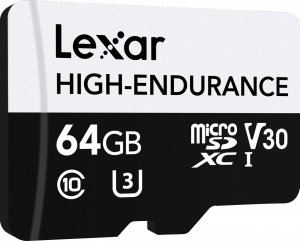 Karta Lexar High-Endurance MicroSDXC 64 GB Class 10 UHS-I/U3 V30 (LMSHGED064G-BCNNG) 2