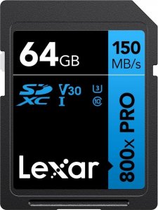 Karta Lexar 800X Pro SDXC 64 GB Class 10 UHS-I/U3 V30 (LSD0800P064G-BNNNG) 1