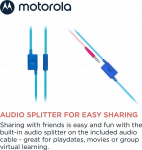 Słuchawki Motorola Moto JR300 niebieskie 3