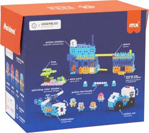 Marioinex Klocki konstrukcyjne Waffle mini - Posterunek policji 2