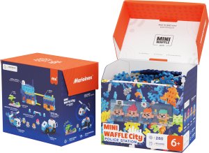 Marioinex Klocki konstrukcyjne Waffle mini - Posterunek policji 4