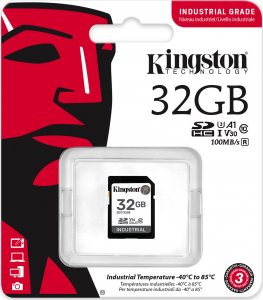 Karta Kingston Industrial SDHC 32 GB UHS-I/U3 A1 V30 (SDIT/32GB) 3