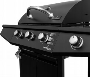 Lehmann Texas 3+1 Grill ogrodowy gazowy 8.4 kW 32.5 cm x 53 cm 15