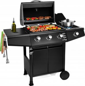 Lehmann Texas 3+1 Grill ogrodowy gazowy 8.4 kW 32.5 cm x 53 cm 4
