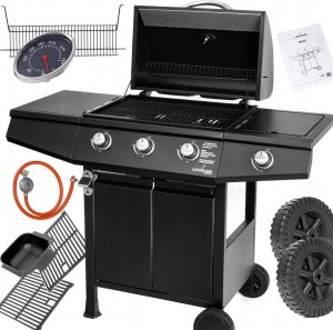 Lehmann Texas 3+1 Grill ogrodowy gazowy 8.4 kW 32.5 cm x 53 cm 8