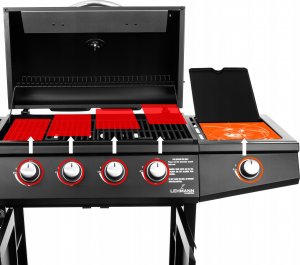 Lehmann Ohio Grill ogrodowy gazowy 9.3 kW 32.5 cm x 61 cm 14