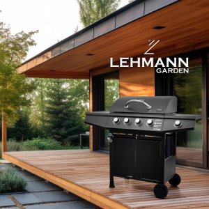 Lehmann Ohio Grill ogrodowy gazowy 9.3 kW 32.5 cm x 61 cm 3