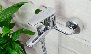 Sotbe SOTBE GAULA bateria wannowa ścienna + bateria umywalkowa obrotowa 3