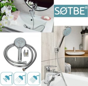 Sotbe ZESTAW INARI bateria nawannowa stojąca + bateria umywalkowa z wyciąganą wylewką 2