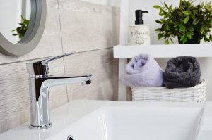 Sotbe ZESTAW INARI bateria nawannowa stojąca + bateria umywalkowa stojąca 12
