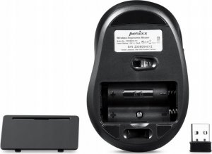 Mysz Perixx Mysz bezprzewodowa Perixx PERIMICE-721 optyczna 1600dpi 2.4 GHz, czarna, silent, cicha, bezklikowa 4
