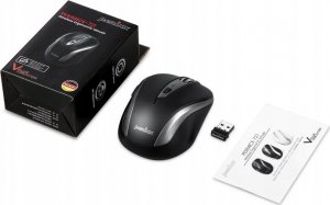 Mysz Perixx Mysz bezprzewodowa Perixx PERIMICE-721 optyczna 1600dpi 2.4 GHz, czarna, silent, cicha, bezklikowa 5