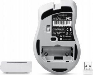 Mysz Perixx Mysz bezprzewodowa Perixx PERIMICE-621 optyczna 1600dpi 2.4 GHz, szara, silent, cicha, bezklikowa 4