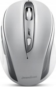 Mysz Perixx Mysz bezprzewodowa Perixx PERIMICE-721 optyczna 1600dpi 2.4 GHz, biało-srebrna, silent, cicha, bezklikowa 1