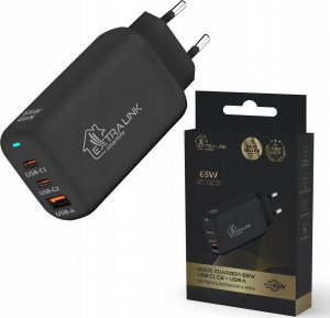 Kabel USB ExtraLink Extralink CHARESL02 Smart Life Fast Charger 65W GaN 2x USB-C, USB-A 1