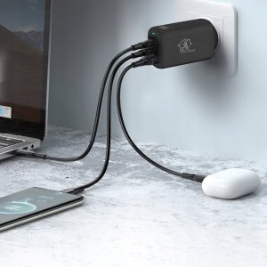 Ładowarka ExtraLink Extralink CHARESL02 Smart Life Fast Charger 65W GaN 2x USB-C, USB-A 3