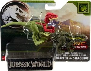 Figurka Mattel Figurka Jurassic World Niebezpieczny Dinozaur Eoraptor vs. Stegouros 1