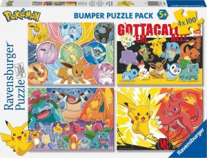 Ravensburger Puzzle 4x100 elementów Pokemon 1