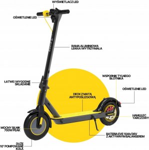 Hulajnoga elektryczna Xrider Hulajnoga Elektryczna XRIDER M10 Light+ Electric Scooter 10Ah EVE Battery 350W motor 10