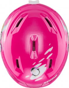 Uvex Kask narciarski dziecięcy Uvex Manic Penguin różowy 51-55 2