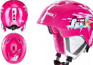 Uvex Kask narciarski dziecięcy Uvex Manic Penguin różowy 51-55 6