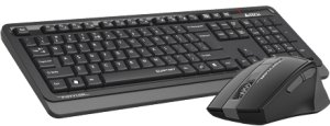 Klawiatura + mysz A4Tech A4tech FGS1035Q, bezprzewodowy biurowy zestaw klawiatura z myszą, szary 2