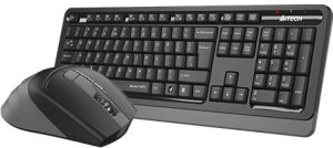 Klawiatura + mysz A4Tech A4tech FGS1035Q, bezprzewodowy biurowy zestaw klawiatura z myszą, szary 4