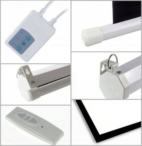 Ekran do projektora Art ART ELECTRIC SCREEN 92inch 114x203cm with remote control EA-92 16:9 10