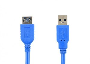 Kabel USB Accura USB-A - USB-A 1.8m M/F blue 2