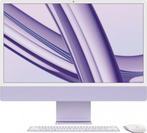 Komputer Apple Apple iMac - M3 (8/10) | 24" | 8GB | 256GB | Fioletowy 1