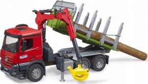 Bruder Ciężarówka Mercedes Benz Arocs z dźwigiem do przewozu drewna + 3 kłody (GXP-882721) 3