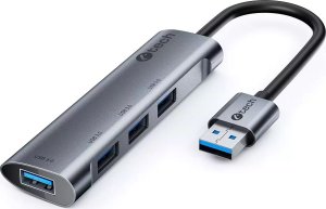 HUB USB C-Tech C-TECH UHB-U3-AL, USB Hub, 4x USB 3.2 Gen 1, hliníkové tělo 1