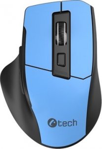 Mysz C-Tech C-TECH myš Ergo WLM-05, bezdrátová, 1600DPI, 6 tlačítek, USB nano receiver, modrá 1