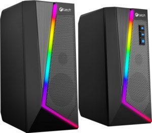 Głośniki komputerowe C-Tech C-TECH reproduktory SPK-17, 2.0, RGB, černá 2